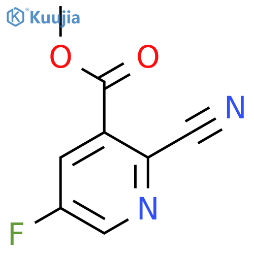 Methyl 2-cyano-5-fluoronicotinate structure
