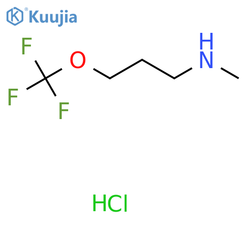 N-Methyl-3-(trifluoromethoxy)propan-1-amine hydrochloride structure