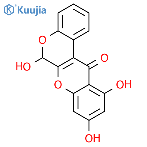 [1]Benzopyrano[3,4-b][1]benzopyran-12(6H)-one,6,9,11-trihydroxy- structure