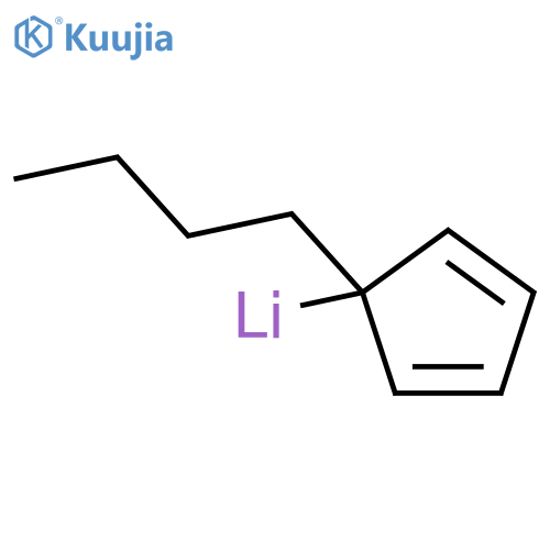 Lithium,(1-butyl-2,4-cyclopentadien-1-yl)- structure