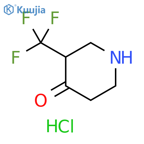 4-Piperidinone, 3-(trifluoromethyl)-, hydrochloride (1:1) structure