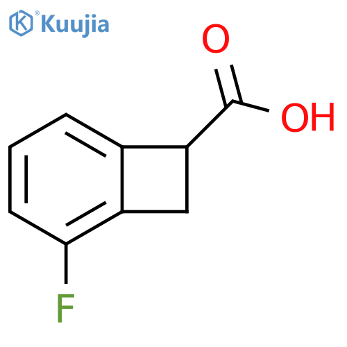 2-fluorobicyclo[4.2.0]octa-1,3,5-triene-7-carboxylic acid structure