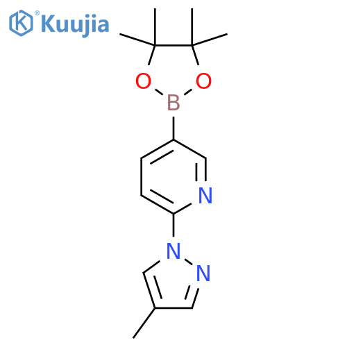 2-(4-Methyl-1H-pyrazol-1-yl)-5-(4,4,5,5-tetramethyl-1,3,2-dioxaborolan-2-yl)-pyridine structure