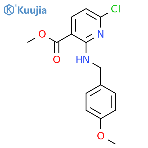 Methyl 6-chloro-2-((4-methoxybenzyl)amino)nicotinate structure