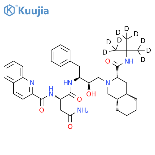Saquinavir-d9 structure