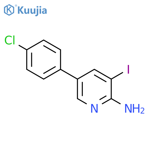 5-(4-CHLOROPHENYL)-3-IODOPYRIDIN-2-AMINE structure