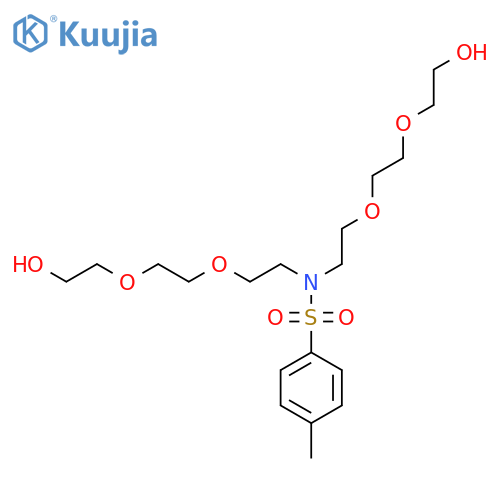 9-[(4-methylphenyl)sulfonyl]-3,6,12,15-tetraoxa-9-aza-1,17-heptadecanediol structure