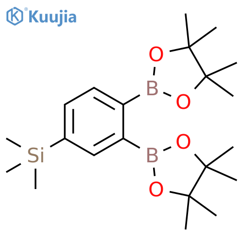 1,3,2-Dioxaborolane, 2,2'-[4-(trimethylsilyl)-1,2-phenylene]bis[4,4,5,5-tetramethyl- structure