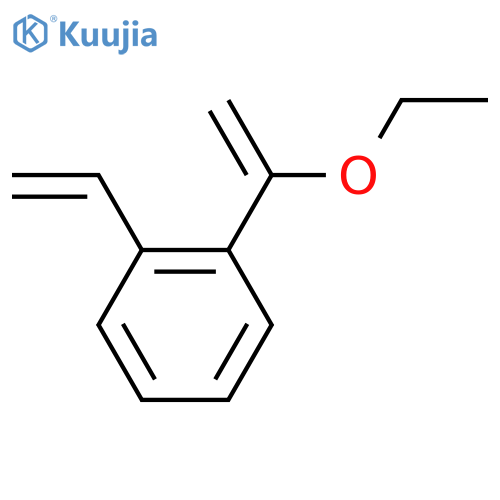 Benzene, 1-ethenyl-2-(1-ethoxyethenyl)- structure