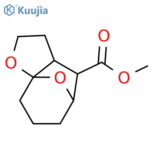 5,8a-Epoxy-8aH-cyclohepta[b]furan-4-carboxylic acid, octahydro-, methyl ester, (3aR,4R,5R,8aS)-rel- structure