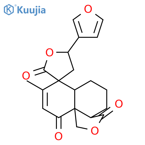 Spiro[furan-3(2H),7'(10'H)-[1H]naphtho[1,8a-c]furan]-2,3',10'(3'aH)-trione,5-(3-furanyl)-4,4',5,5',6',6'a-hexahydro-8'-methyl-, (3S,3'aR,5S,6'aS,10'aR)-(9CI) structure