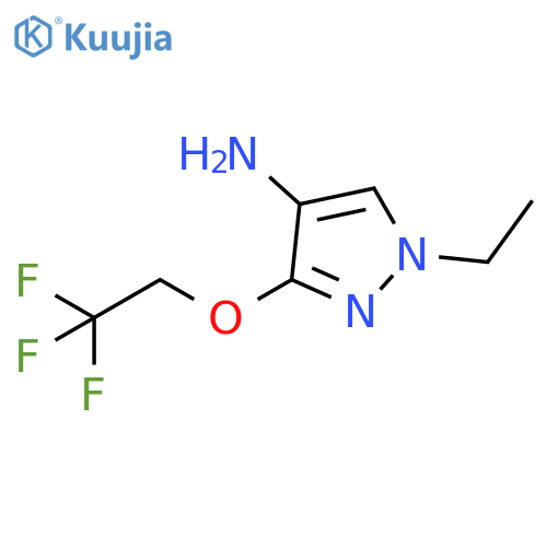 1-ethyl-3-(2,2,2-trifluoroethoxy)-1H-pyrazol-4-amine structure