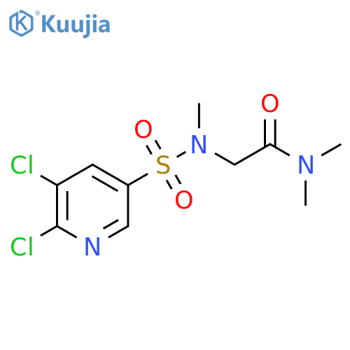 N,N-dimethyl-2-(N-methyl5,6-dichloropyridine-3-sulfonamido)acetamide structure