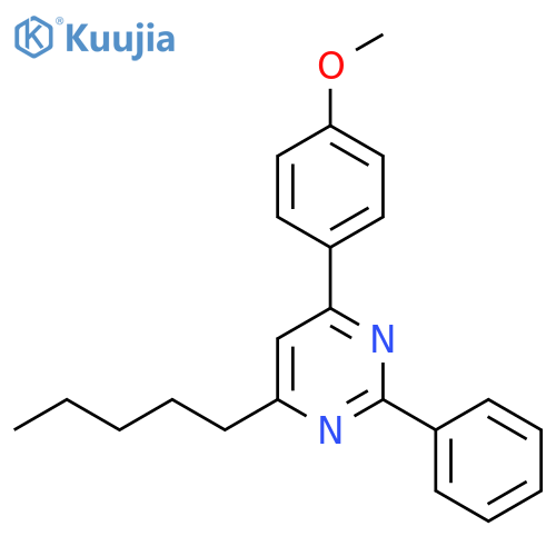 2-Phenyl-4-(4-methoxyphenyl)-6-pentylpyrimidine structure