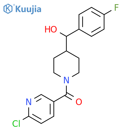 [1-(6-Chloropyridine-3-carbonyl)piperidin-4-yl](4-fluorophenyl)methanol structure