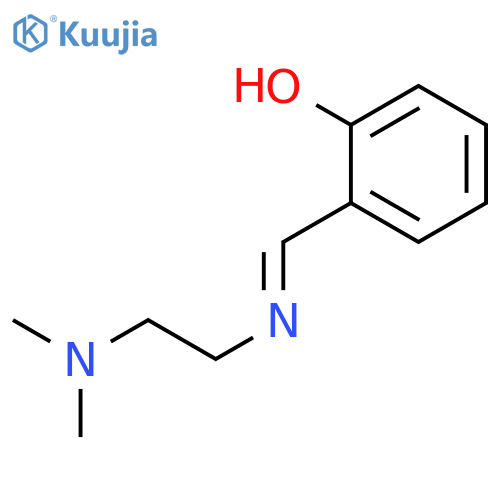 Phenol, 2-[(E)-[[2-(dimethylamino)ethyl]imino]methyl]- structure