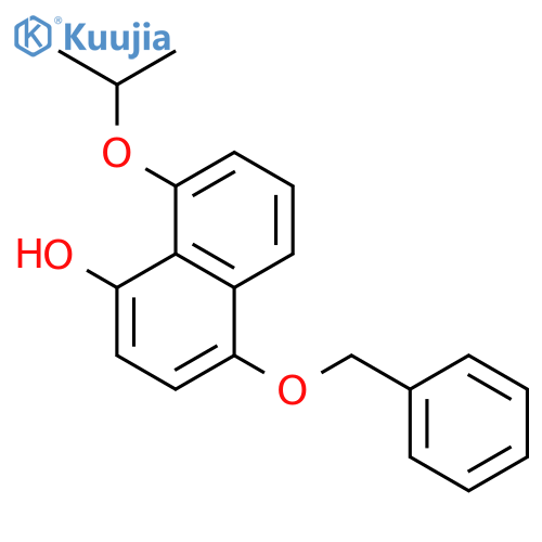 1-Naphthalenol, 8-(1-methylethoxy)-4-(phenylmethoxy)- structure