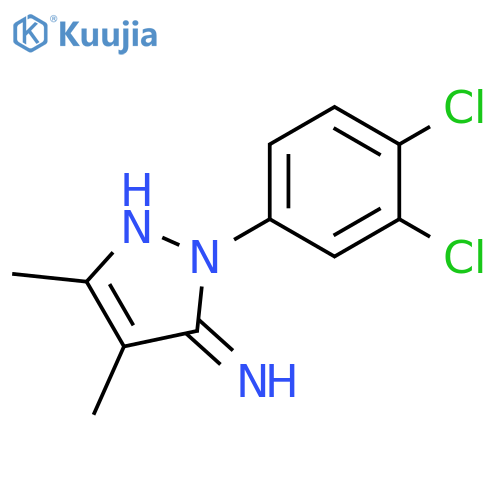 2-(3,4-dichlorophenyl)-4,5-dimethyl-2,3-dihydro-1H-pyrazol-3-imine structure