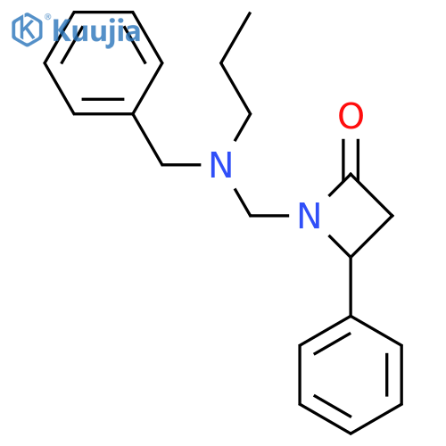 1-{benzyl(propyl)aminomethyl}-4-phenylazetidin-2-one structure
