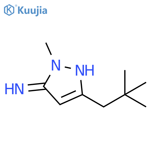 5-(2,2-dimethylpropyl)-2-methyl-2,3-dihydro-1H-pyrazol-3-imine structure