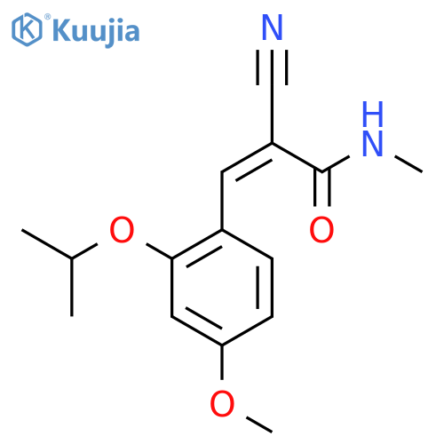 2-cyano-3-4-methoxy-2-(propan-2-yloxy)phenyl-N-methylprop-2-enamide structure