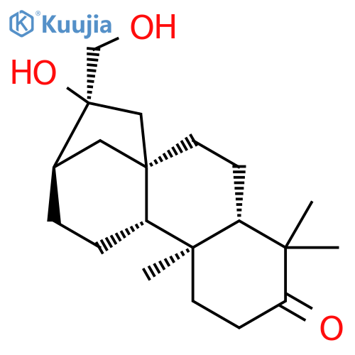 Kauran-3-one, 16,17-dihydroxy-, (16alpha)- structure