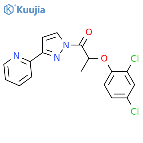 1-Propanone, 2-(2,4-dichlorophenoxy)-1-[3-(2-pyridinyl)-1H-pyrazol-1-yl]- structure