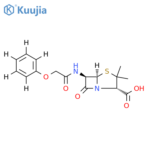 Penicillin V-d5 structure
