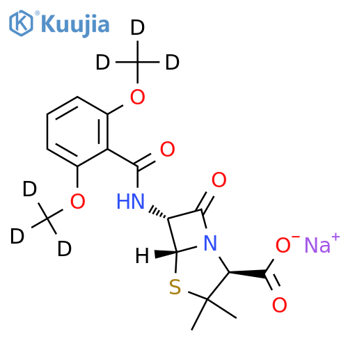 Methicillin-d6 Sodium structure