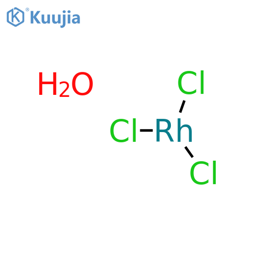 Rhodium(III) chloride trihydrate structure