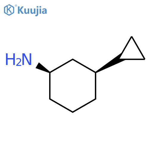 (1R,3S)-3-cyclopropylcyclohexan-1-amine structure