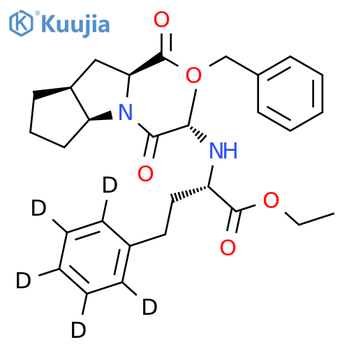 Ramipril Benzyl Ester-d5 structure