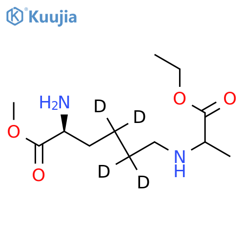 Nε-(Ethoxycarbonylethyl)-L-lysine-d4 Methyl Ester (Mixture of Diastereomers) structure