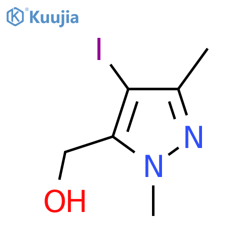 (4-Iodo-1,3-dimethyl-1H-pyrazol-5-yl)methanol structure