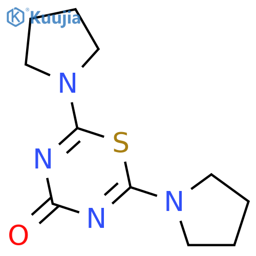 4H-1,3,5-Thiadiazin-4-one, 2,6-di-1-pyrrolidinyl- structure