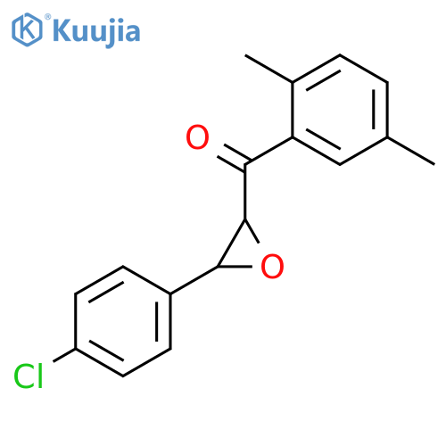 Methanone, [3-(4-chlorophenyl)oxiranyl](2,5-dimethylphenyl)- structure
