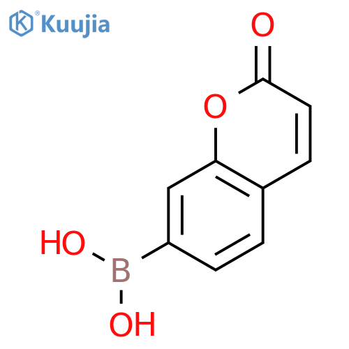 B-(2-Oxo-2H-1-benzopyran-7-yl)boronic Acid structure
