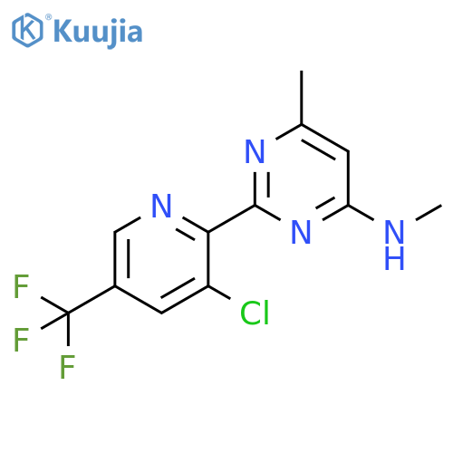 2-3-Chloro-5-(trifluoromethyl)-2-pyridinyl-N,6-dimethyl-4-pyrimidinamine structure