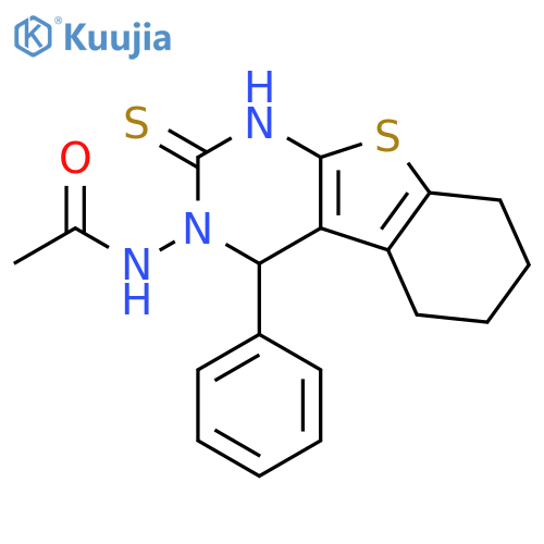 Acetamide,N-(1,4,5,6,7,8-hexahydro-4-phenyl-2-thioxo[1]benzothieno[2,3-d]pyrimidin-3(2H)-yl)- structure