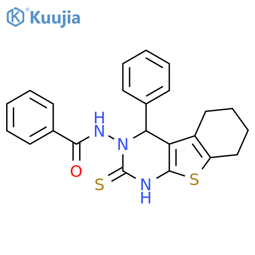 Benzamide,N-(1,4,5,6,7,8-hexahydro-4-phenyl-2-thioxo[1]benzothieno[2,3-d]pyrimidin-3(2H)-yl)- structure
