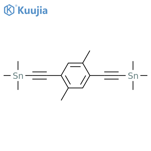 Stannane, [(2,5-dimethyl-1,4-phenylene)di-2,1-ethynediyl]bis[trimethyl- structure