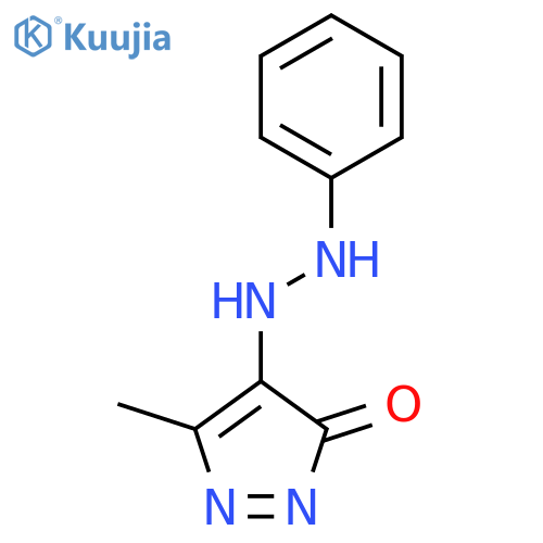 1H-Pyrazole-4,5-dione,3-methyl-, 4-(2-phenylhydrazone) structure