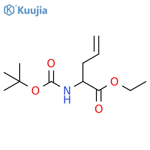 ethyl 2-{(tert-butoxy)carbonylamino}pent-4-enoate structure