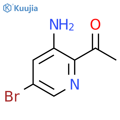 1-(3-Amino-5-bromopyridin-2-YL)ethanone structure