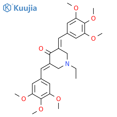 1-Ethyl-3,5-bis(3,4,5-trimethoxybenzylidene)piperidin-4-one structure