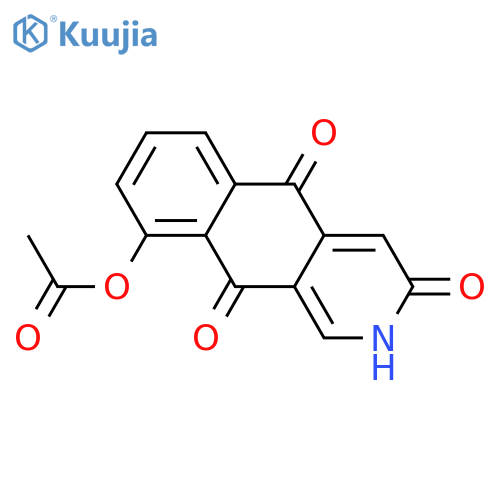 Benz[g]isoquinoline-3,5,10(2H)-trione, 9-(acetyloxy)- structure