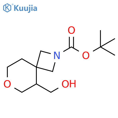 5-hydroxymethyl-7-oxa-2-aza-spiro[3.5]nonane-2-carboxylic acid tert-butyl ester structure