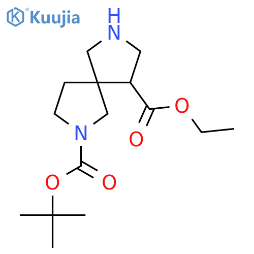 2-Tert-butyl 9-ethyl 2,7-diazaspiro[4.4]nonane-2,9-dicarboxylate structure