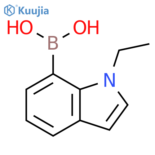 (1-ethylindol-7-yl)boronic acid structure