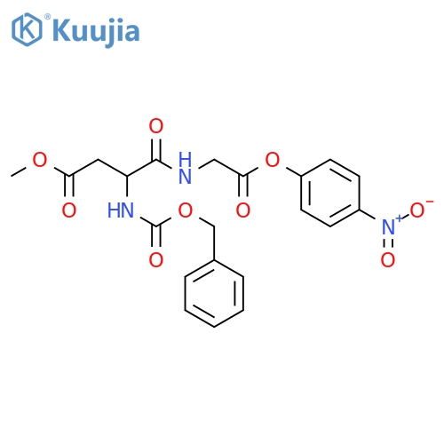 methyl 3-{[(benzyloxy)carbonyl]amino}-4-{[2-(4-nitrophenoxy)-2-oxoethyl]amino}-4-oxobutanoate (non-preferred name) structure